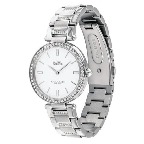 Coach Accessories - NWT Coach Women's Park Crystal Accent Watch with White Dial (#14503092) NO BOX